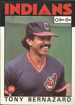 1986 O-Pee-Chee Baseball Cards 354     Tony Bernazard